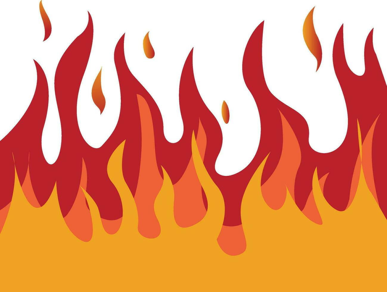 Fire flames, Red flame vector