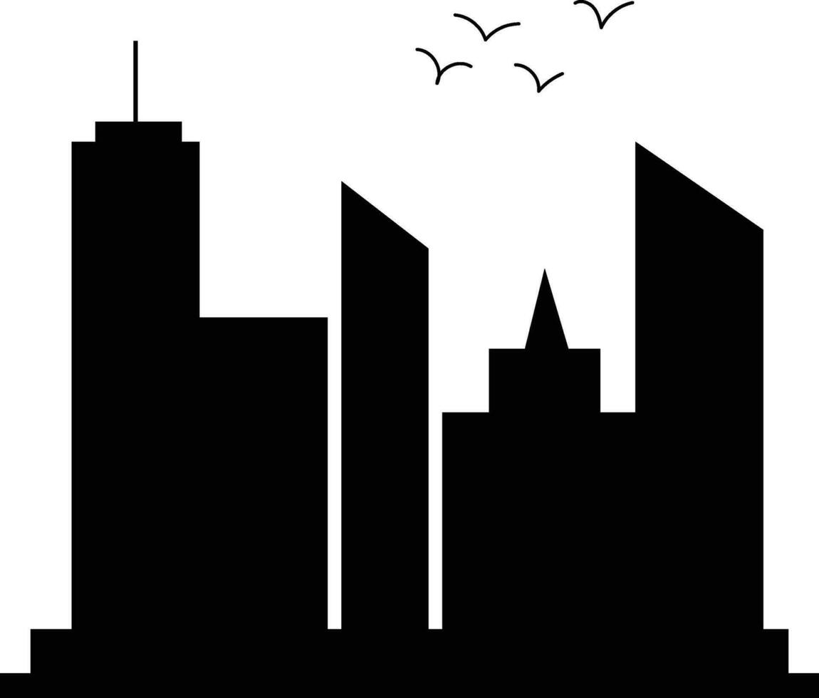 Skyline silhouette. Cityscape silhouette collection vector