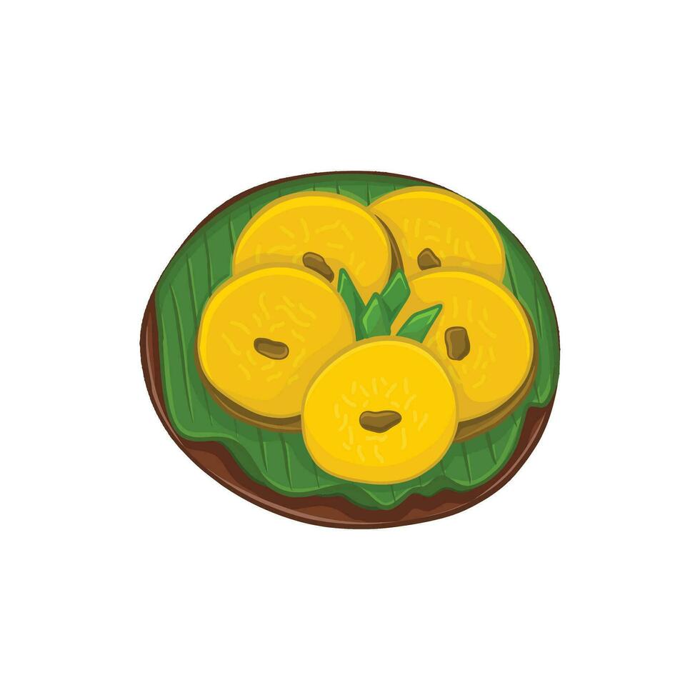 Indonesian Traditional Food Snack Illustration vector