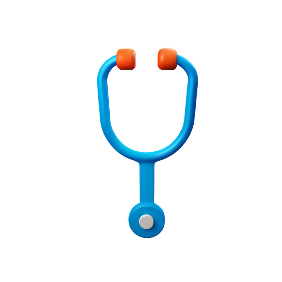 stethoscope 3d rendering icon illustration png
