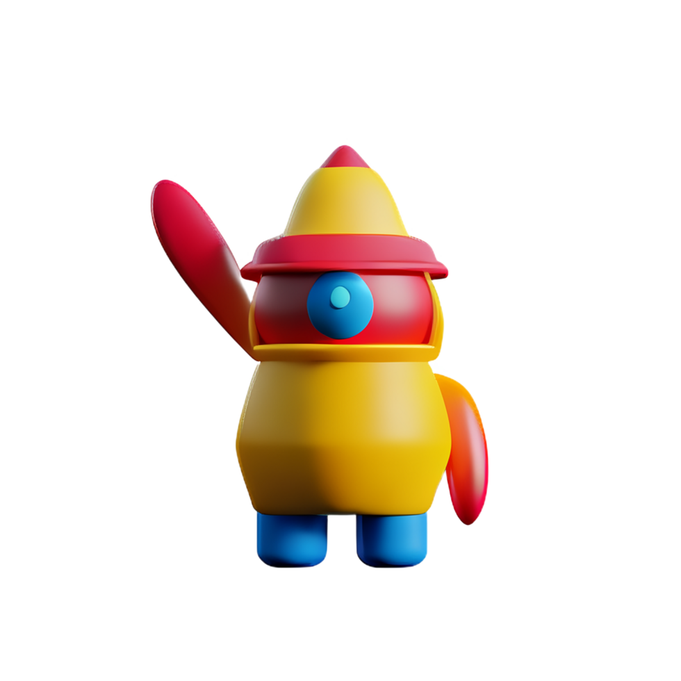 monster 3d rendering icon illustration png