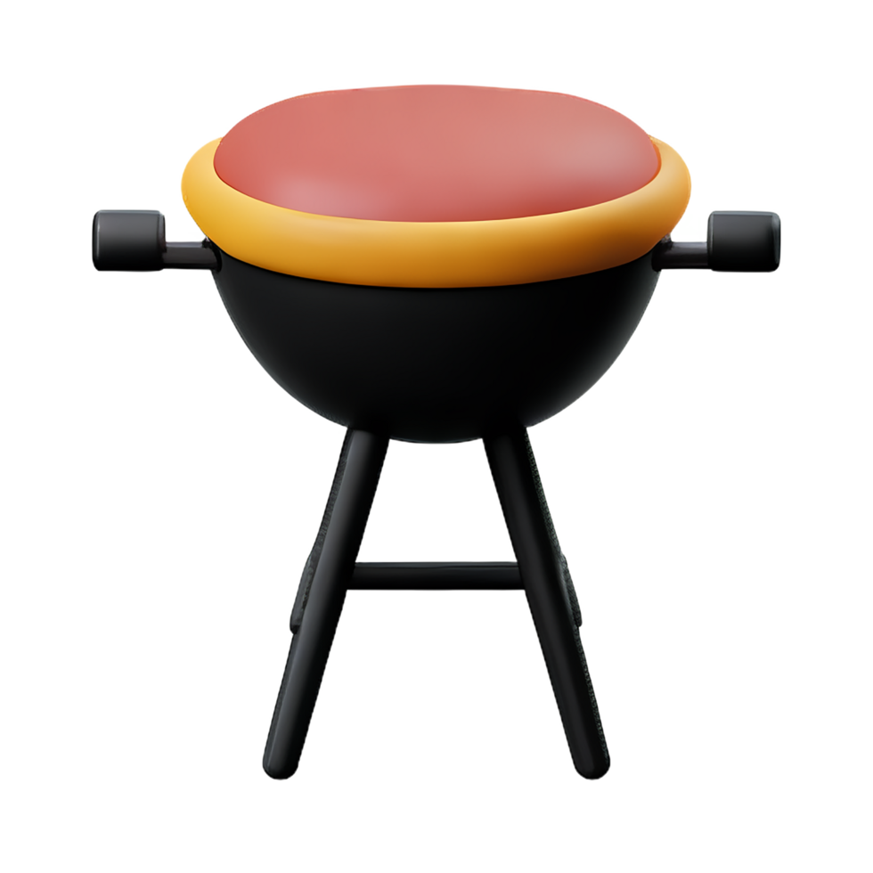 bbq 3d rendering icon illustration png