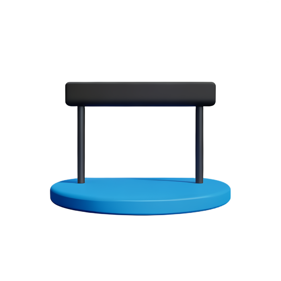 stage 3d rendering icon illustration png