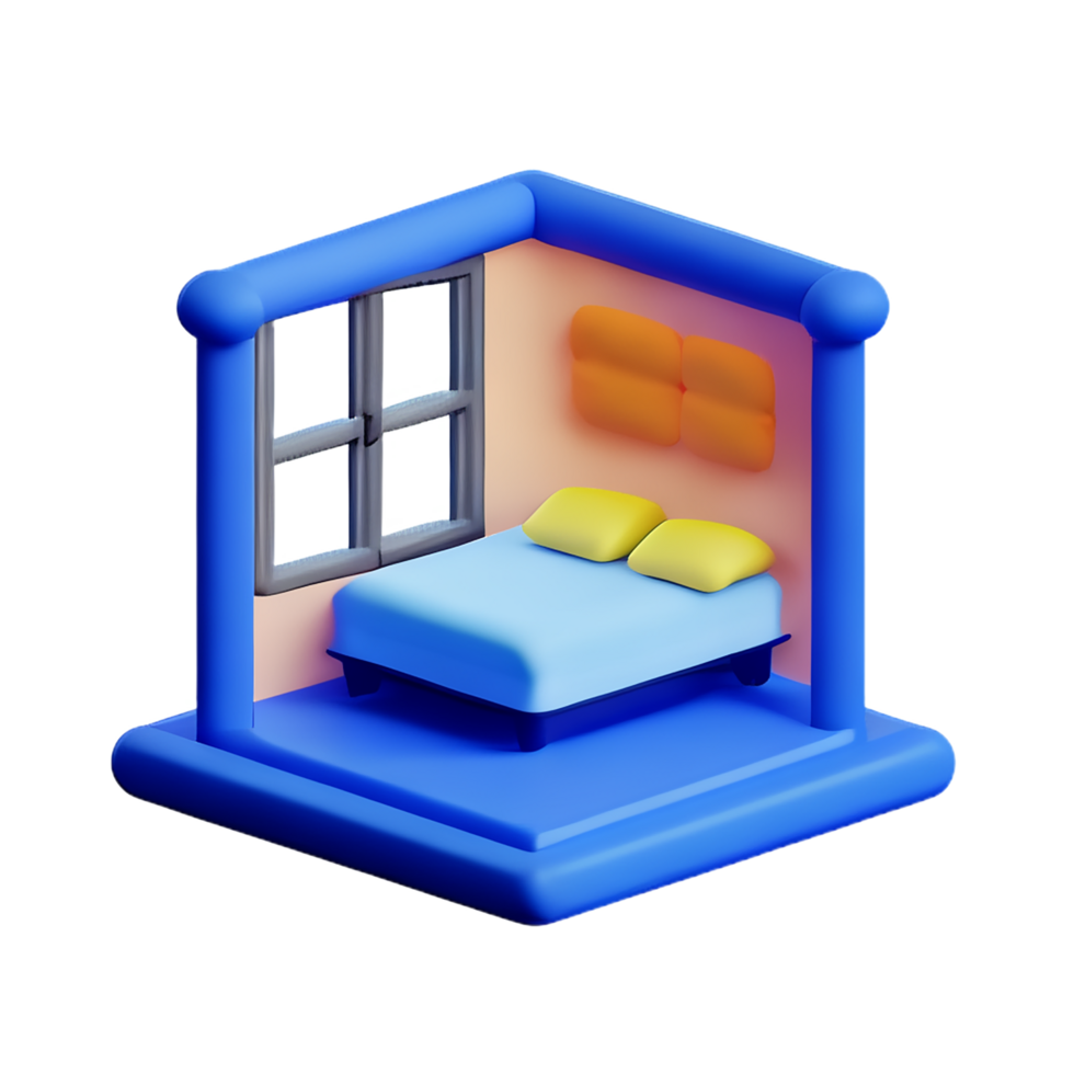room 3d rendering icon illustration png