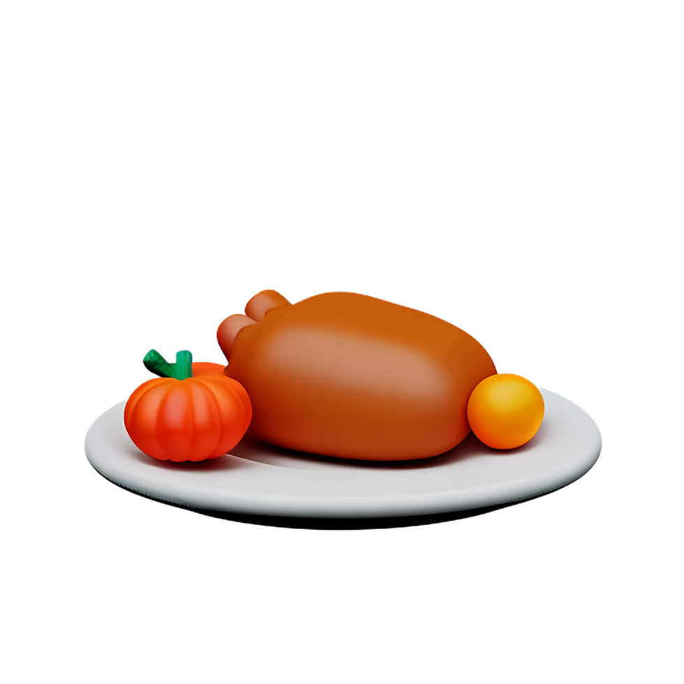 thanksgiving 3d rendering icon illustration png