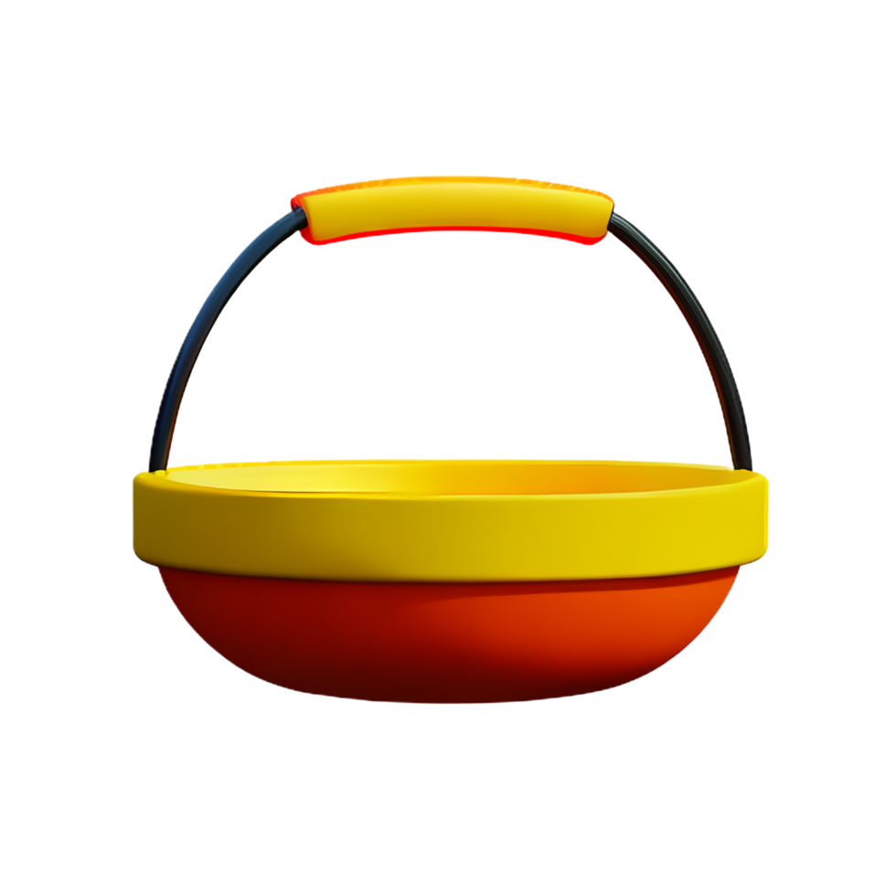 basket 3d rendering icon illustration png
