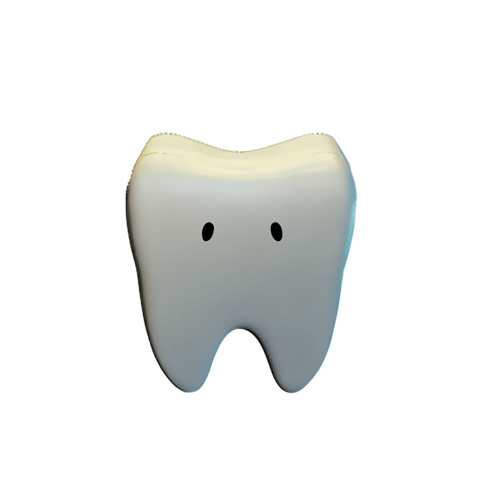 teeth 3d rendering icon illustration png