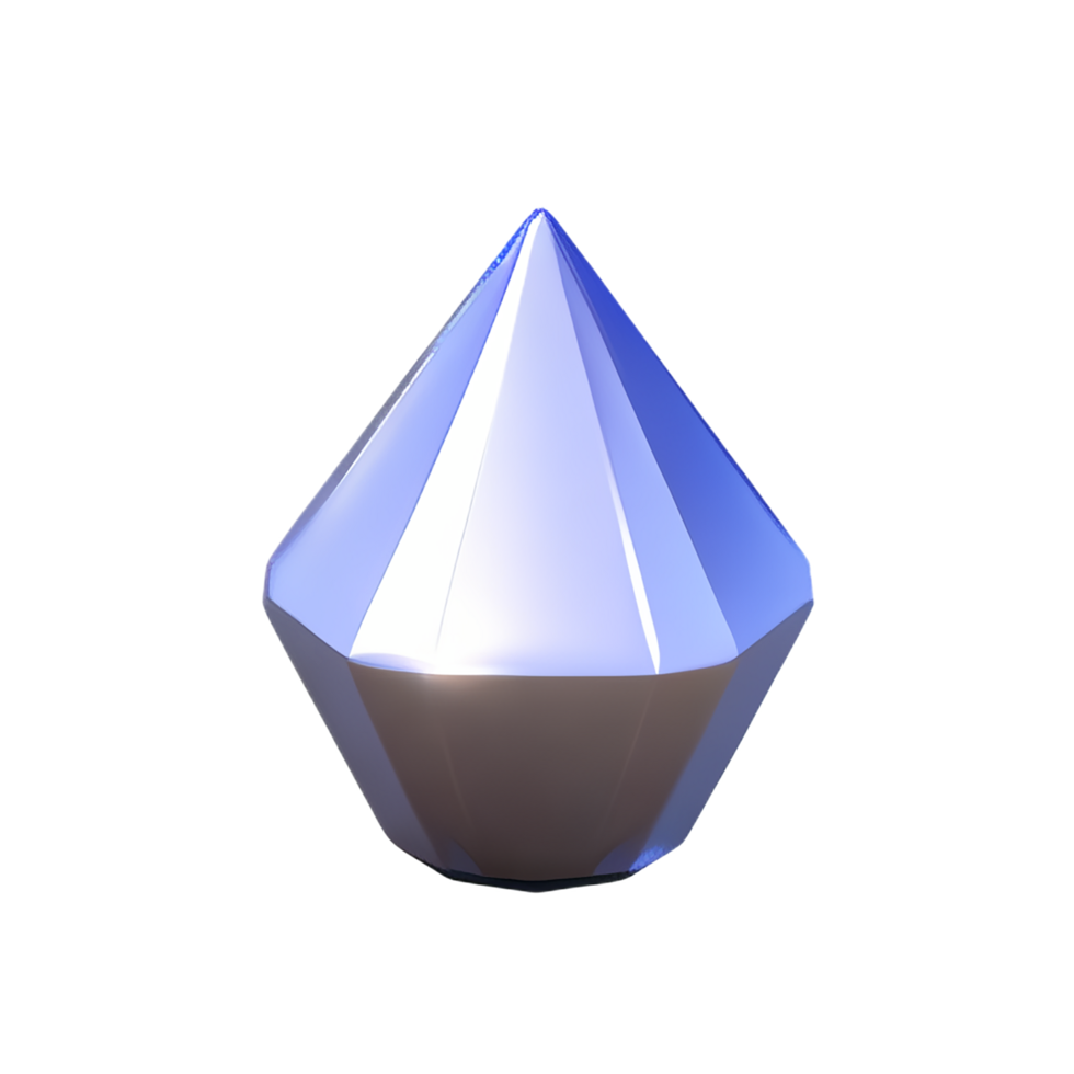 crystal 3d rendering icon illustration png