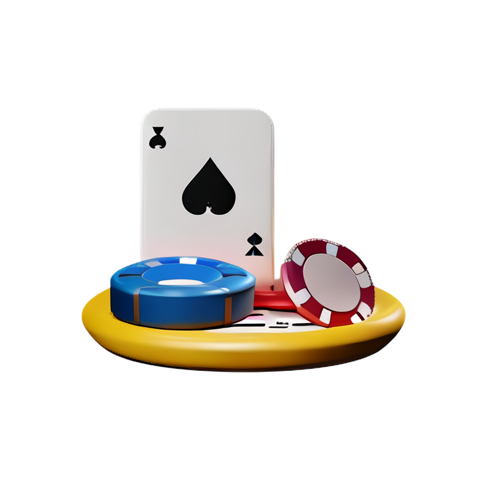 poker 3d rendering icon illustration png