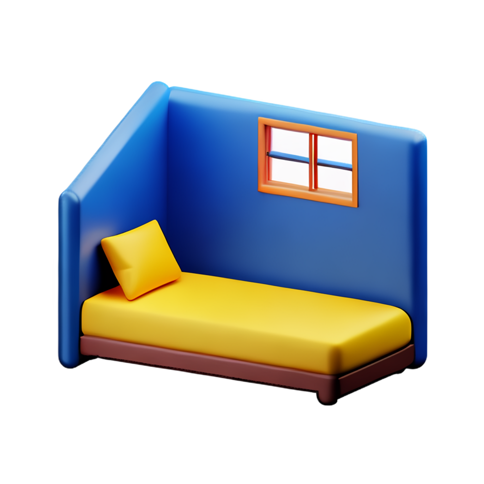 room 3d rendering icon illustration png