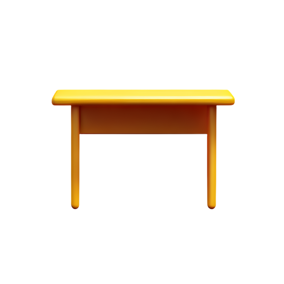 desk 3d rendering icon illustration png
