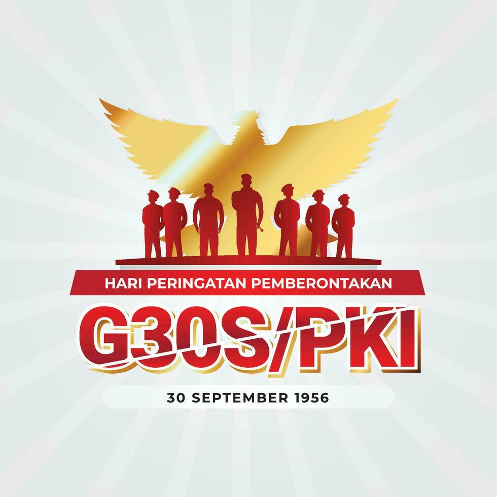 movement of 30 september pki vector