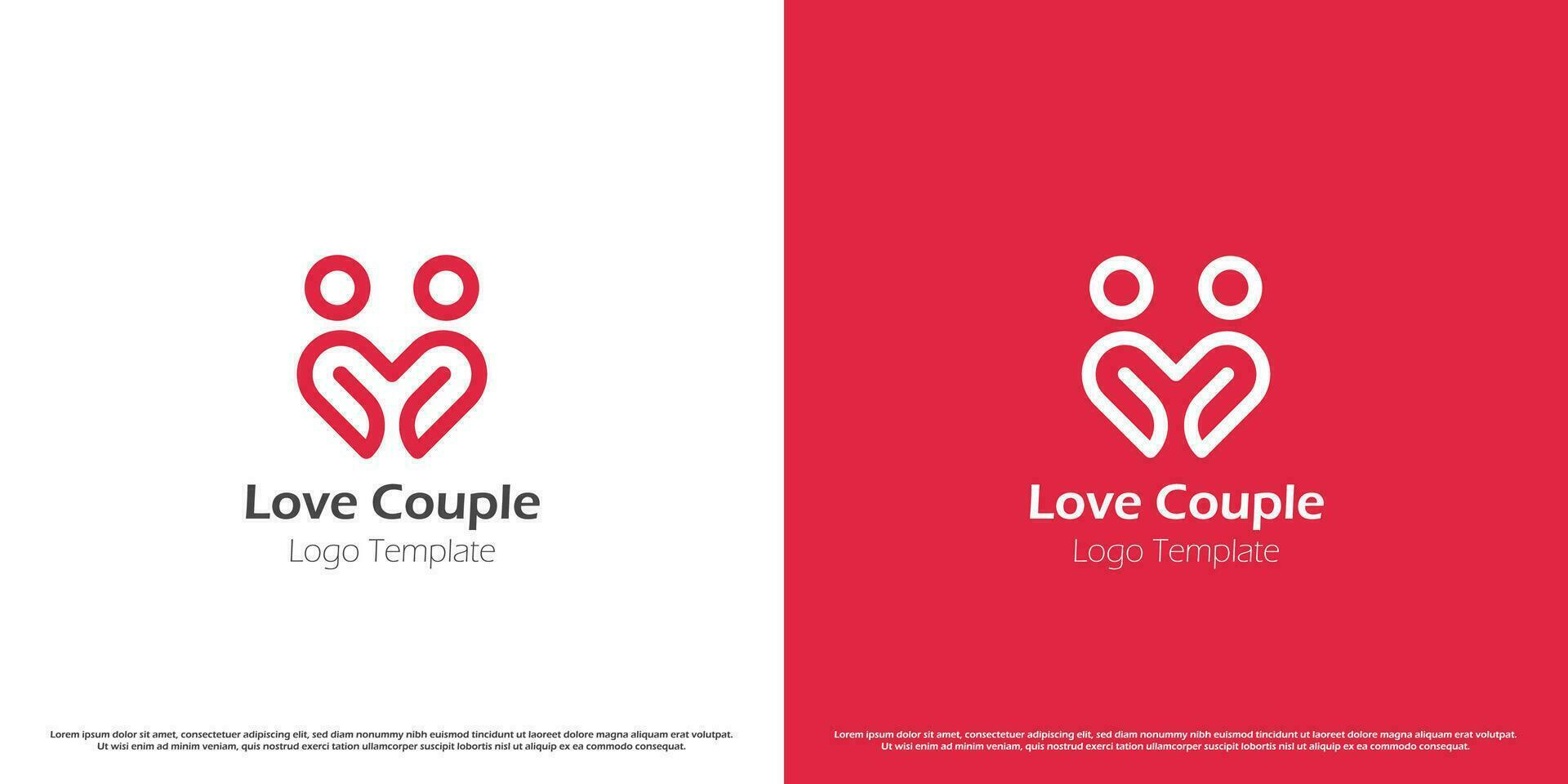 Love couple letter M logo design illustration. Simple shape silhouette of letter M couple boy and girl romance love dating boyfriend girlfriend. Creative happy geometric affection simple icon concept. vector