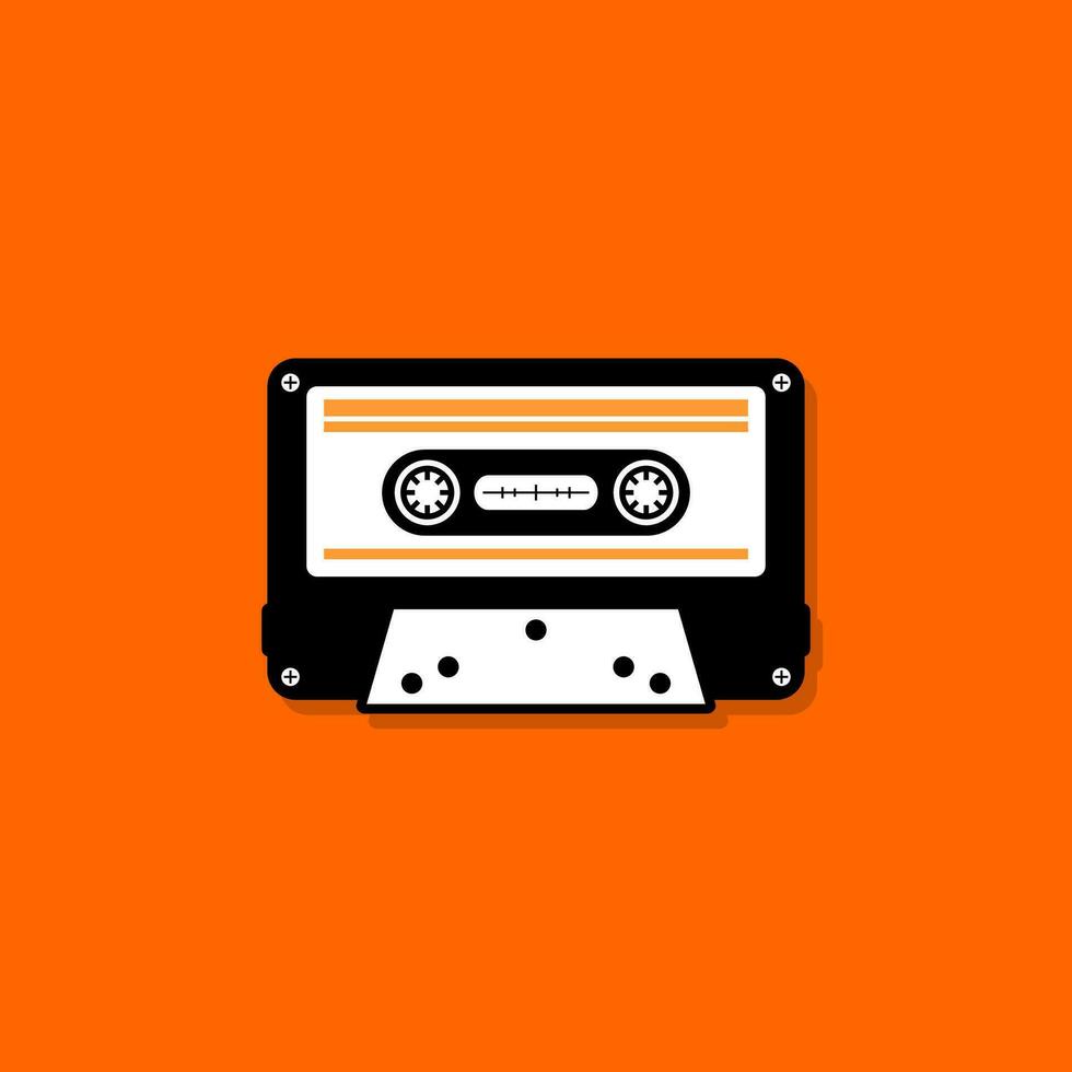 vector classic cassette design, cassette tape