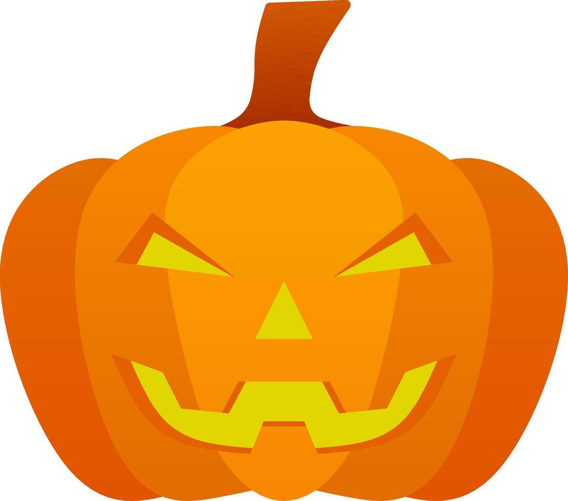 Jack o lantern icon vector illustration for Halloween event. Pumpkin jack icon that can be used as symbol, sign or decoration. Pumpkin icon graphic resource for Halloween celebration vector design