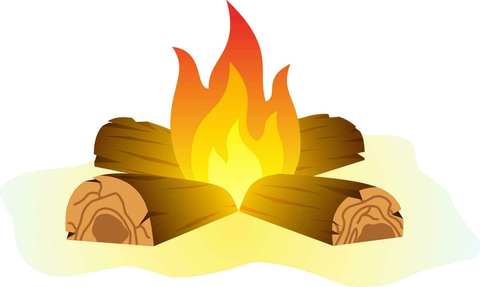 Bonfire icon vector in winter season with gradient color. Bonfire design as an icon, symbol, winter or camping activity. Campfire icon graphic resource for camp illustration design
