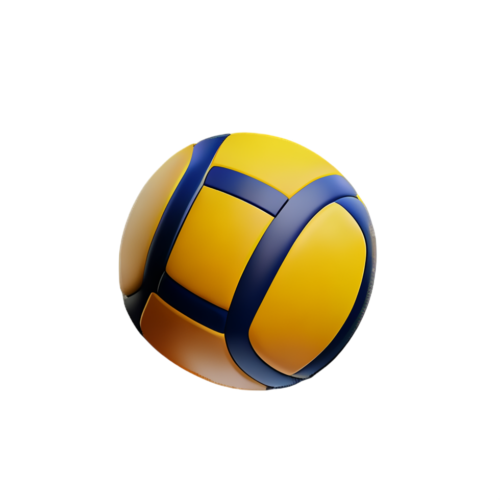 volleyball 3d rendering icon illustration png