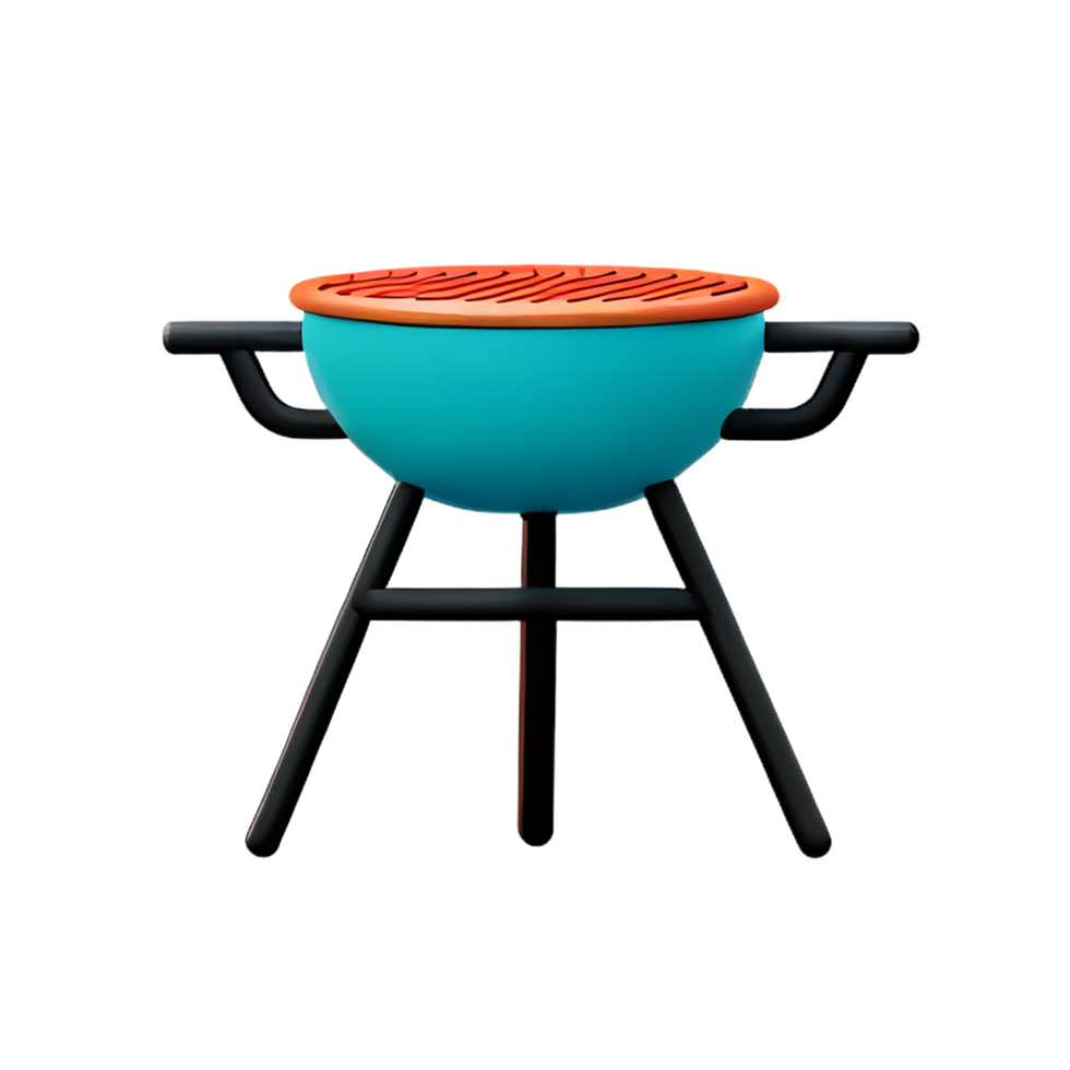 bbq 3d rendering icon illustration png