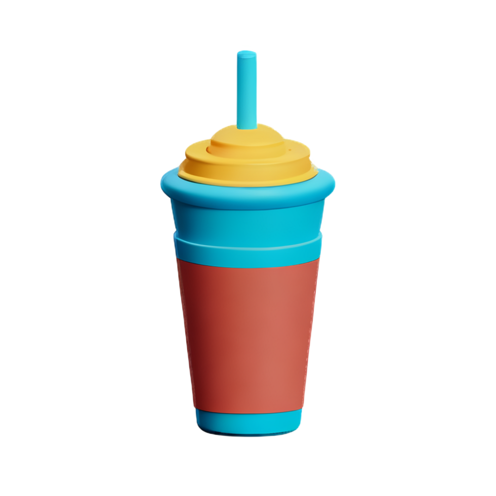 bubble tea 3d rendering icon illustration png