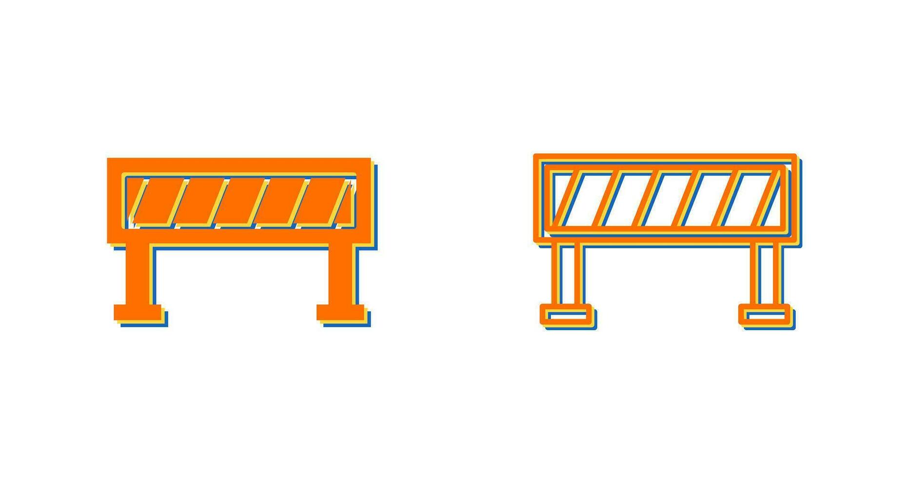 Road Barrier Vector Icon