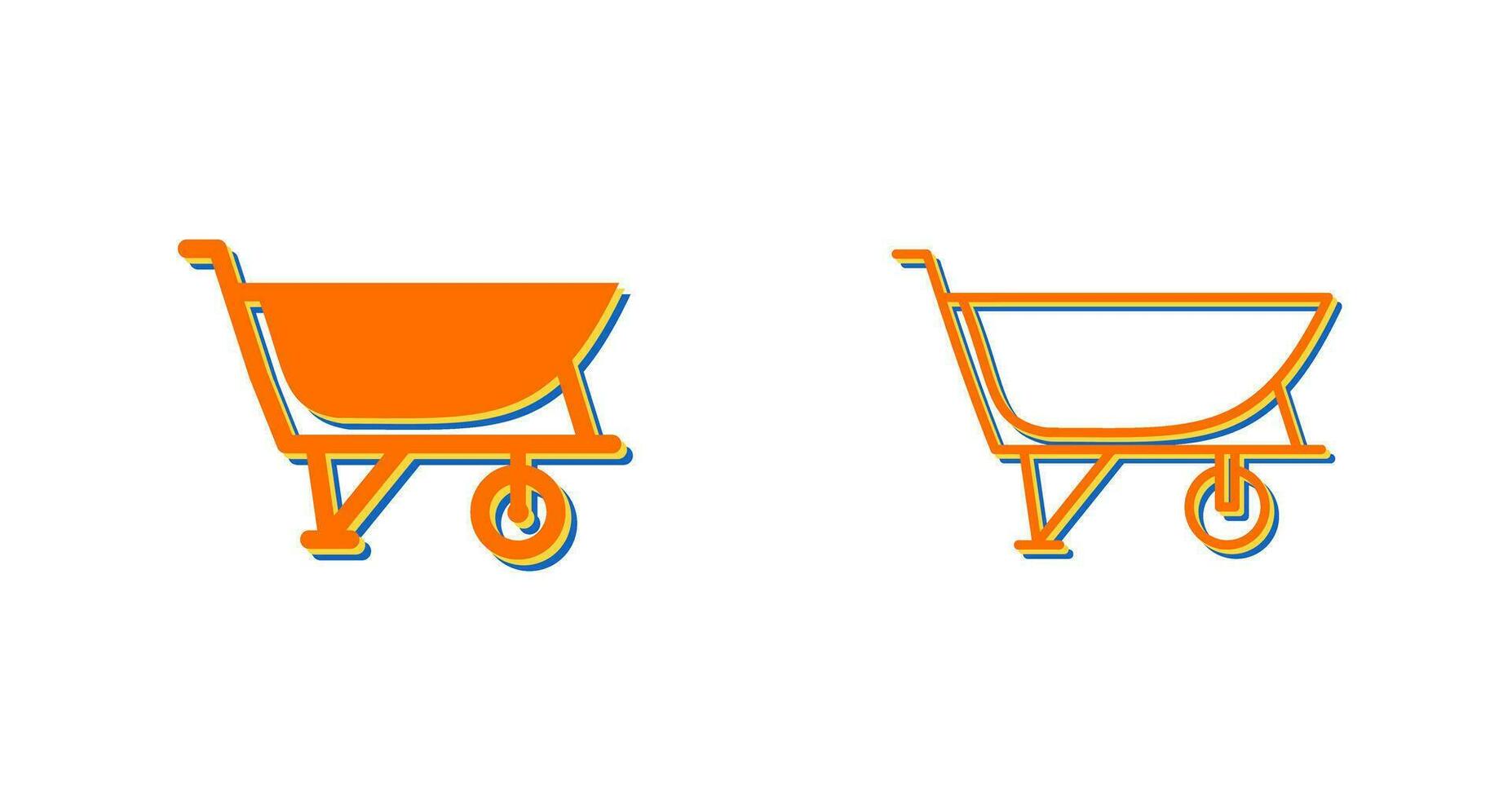 Cement Trolley Vector Icon