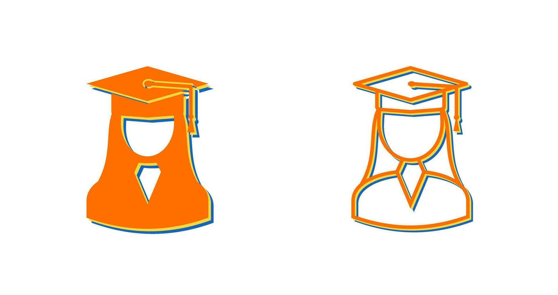 Female Student Vector Icon
