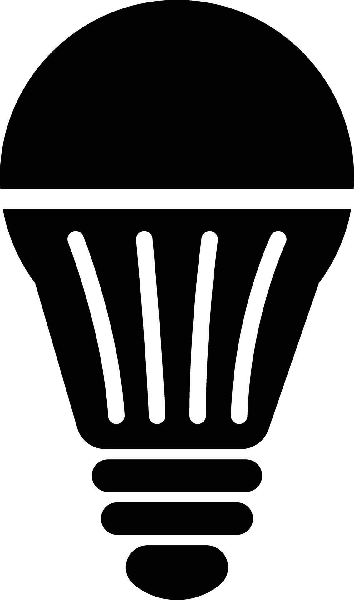 Light Bulb vector icon, Idea icon. Lamp, Thinking concept. Lighting