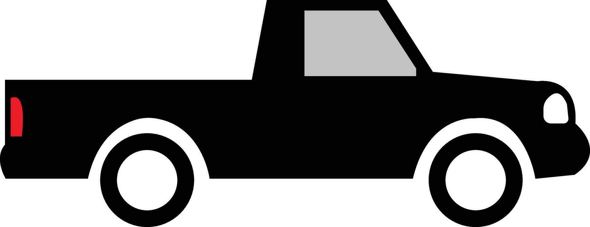 coche silueta automóvil vehículo en negro vector