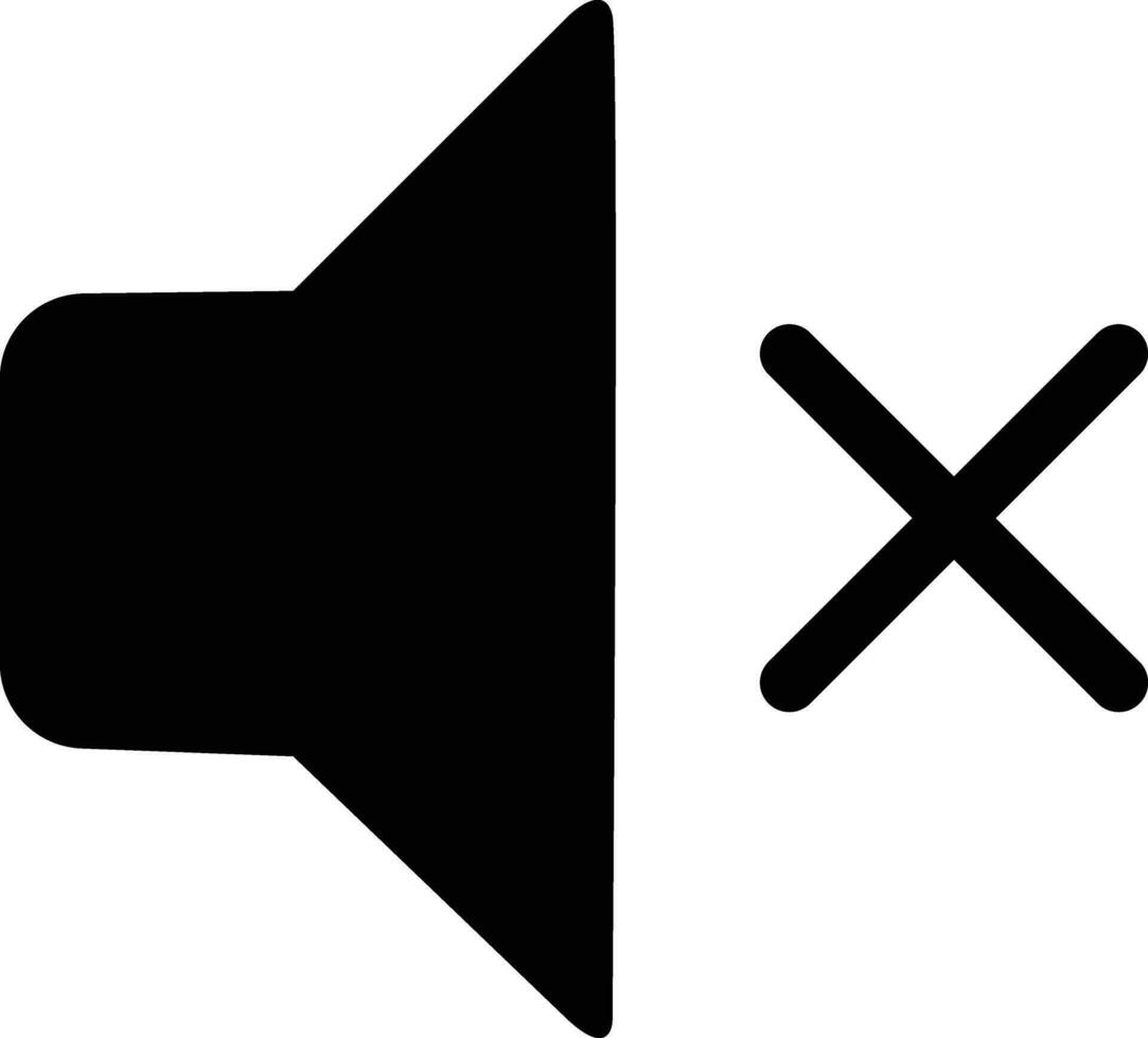 Audio speaker silent or mute volume sound flat vector icon