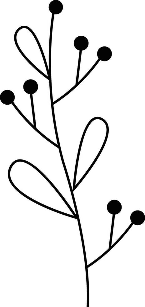 floral rama y minimalista salir. mano dibujado línea Boda hierba, elegante salvaje flores mínimo línea Arte dibujo para impresión. botánico rústico. invitación salvar el fecha tarjeta diseño, modelo elemento vector