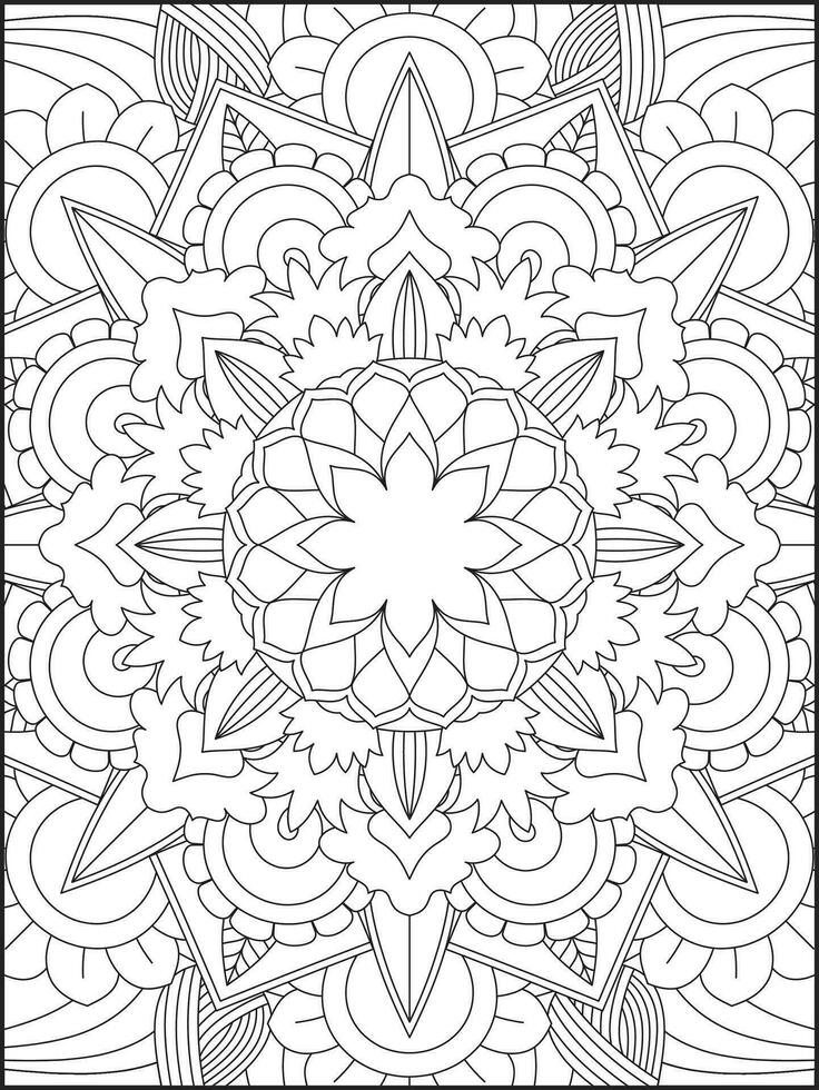 Mandala. kids coloring pages. Mandala coloring pages. adults coloring pages. coloring page vector