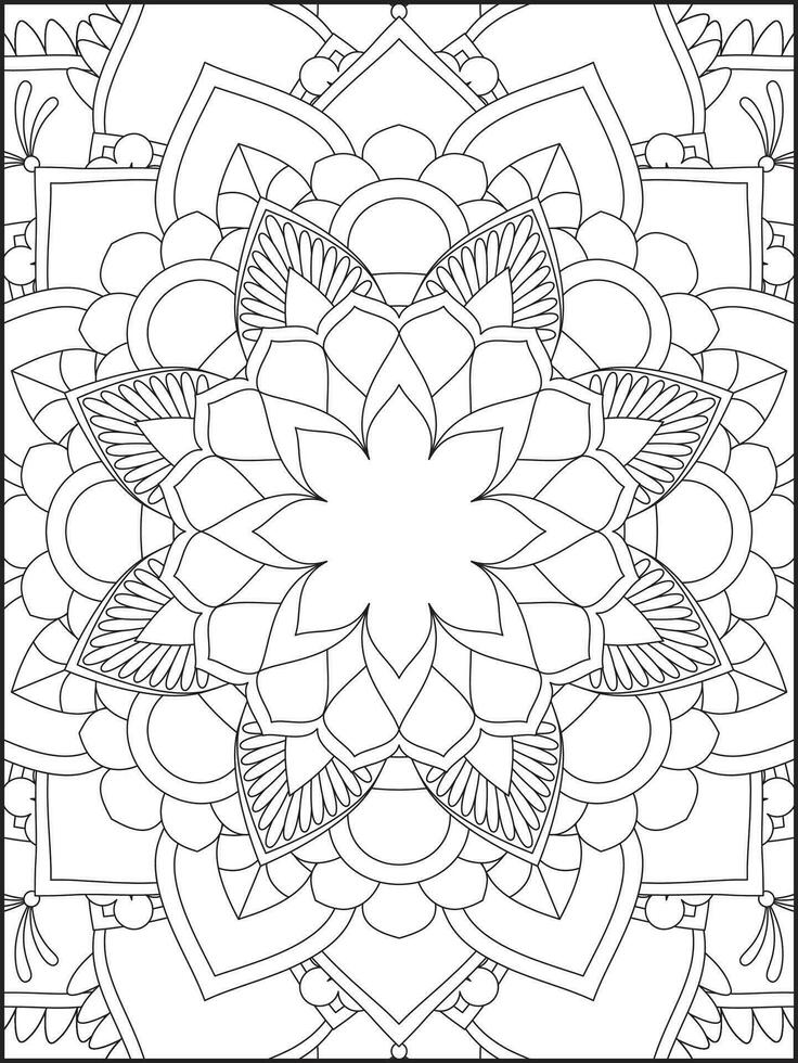 Mandala. kids coloring pages. Mandala coloring pages. adults coloring pages. coloring page vector