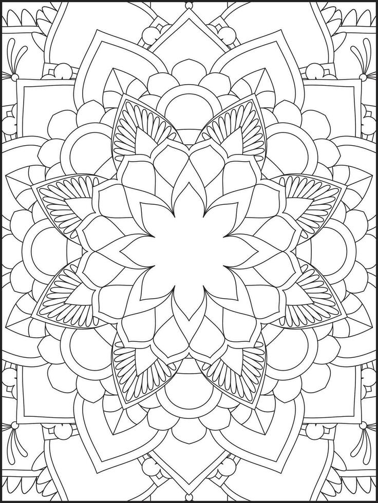 Mandala. kids coloring pages. Mandala coloring pages. adults coloring pages. coloring page vector