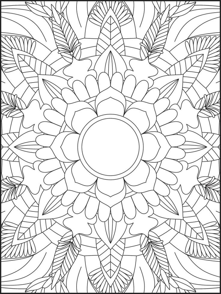 Mandala. kids coloring pages. Mandala coloring pages. adults coloring pages. coloring page vector