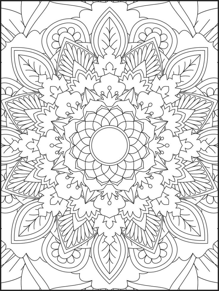 Mandala. kids coloring pages. Mandala coloring pages. adults coloring pages. coloring page vector