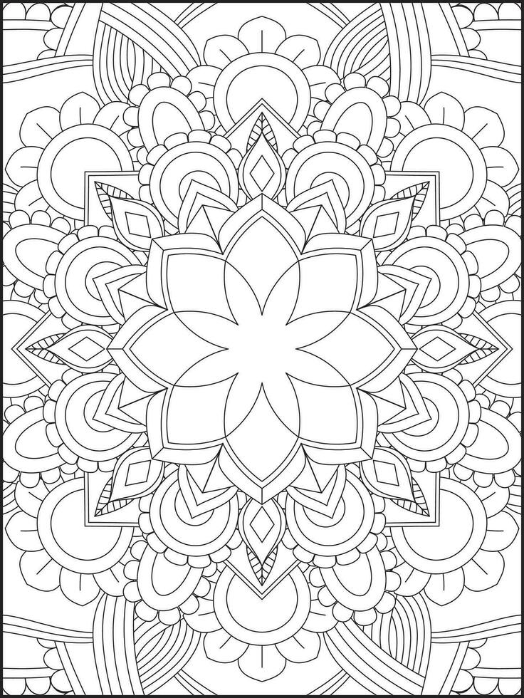 Mandala. kids coloring pages. Mandala coloring pages. adults coloring pages. coloring page vector