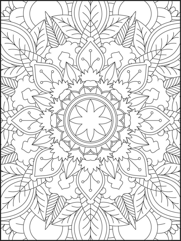 Mandala. kids coloring pages. Mandala coloring pages. adults coloring pages. coloring page vector
