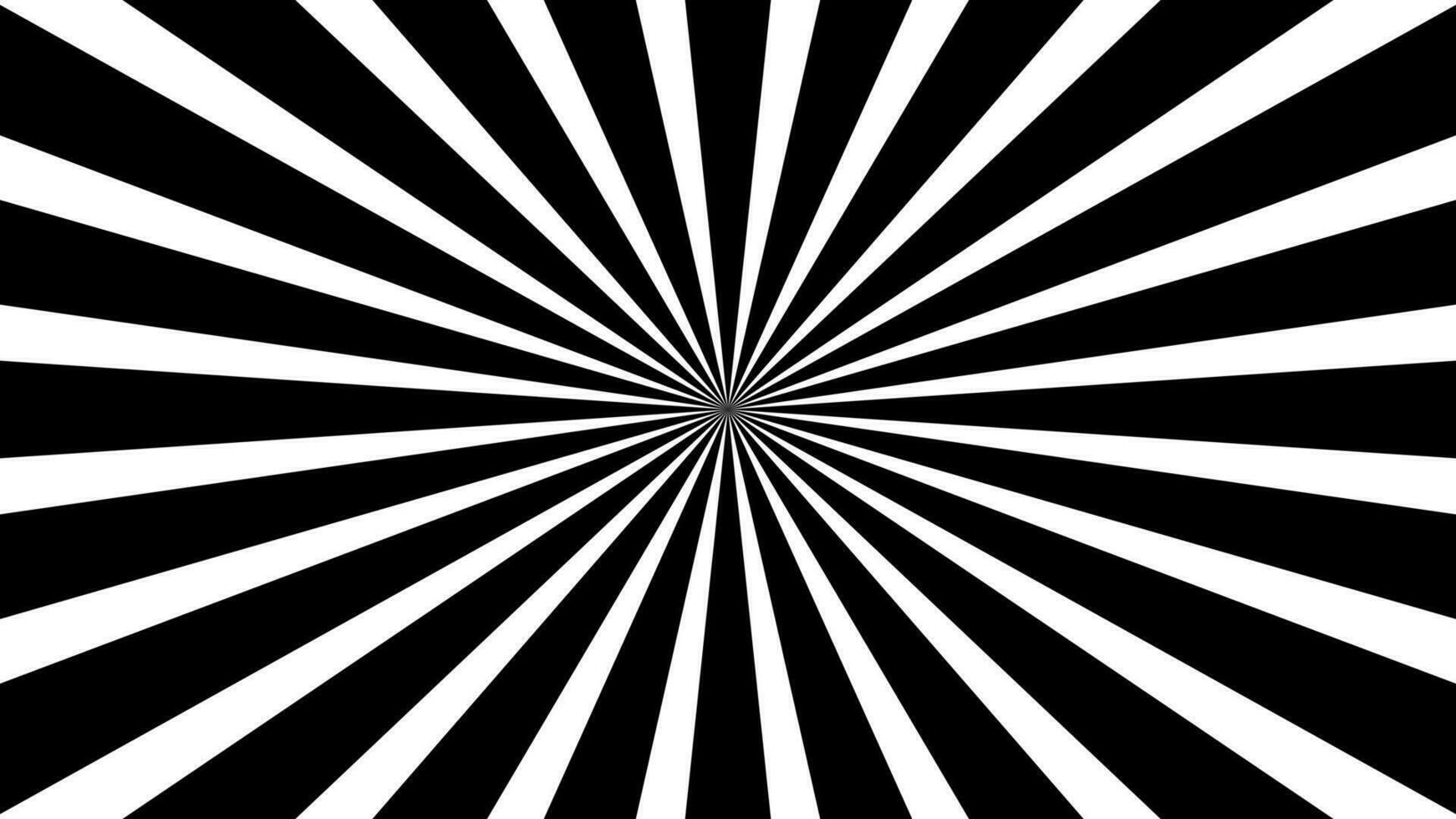Black and white Sunburst for background vector