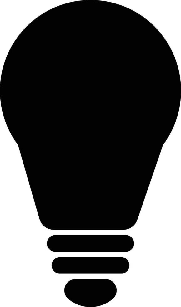 Light Bulb vector icon, Idea icon. Lamp, Thinking concept. Lighting Electric lamp. Electricity bulb.