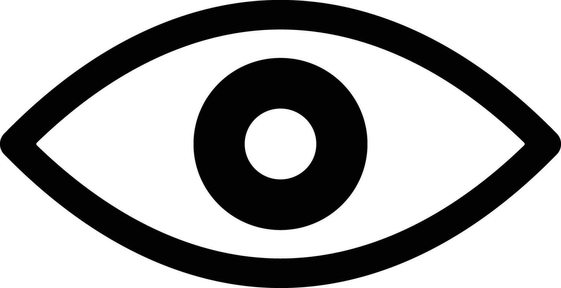 Eye icon. Eyesight symbol. Retina scan eye. Simple eye. vector. vector