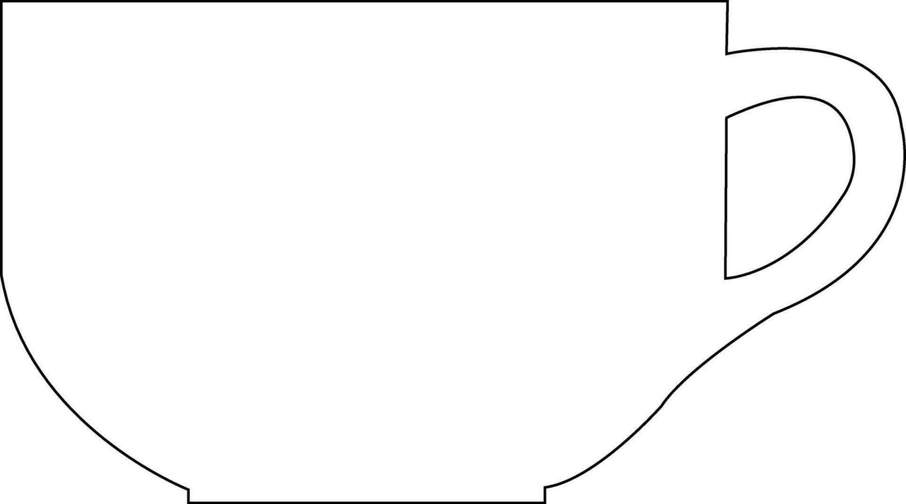 Tea or coffee cup or mug line vector