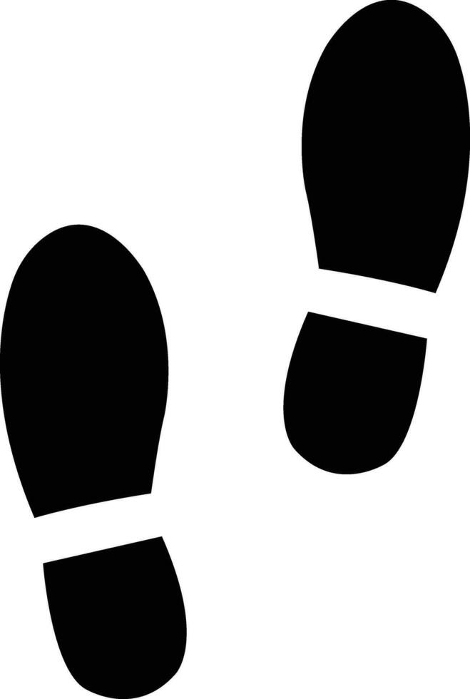 Human boot foot print walk vector. Two feet of single man icon. Footsteps sign shoe footprint. Person feet steps vector