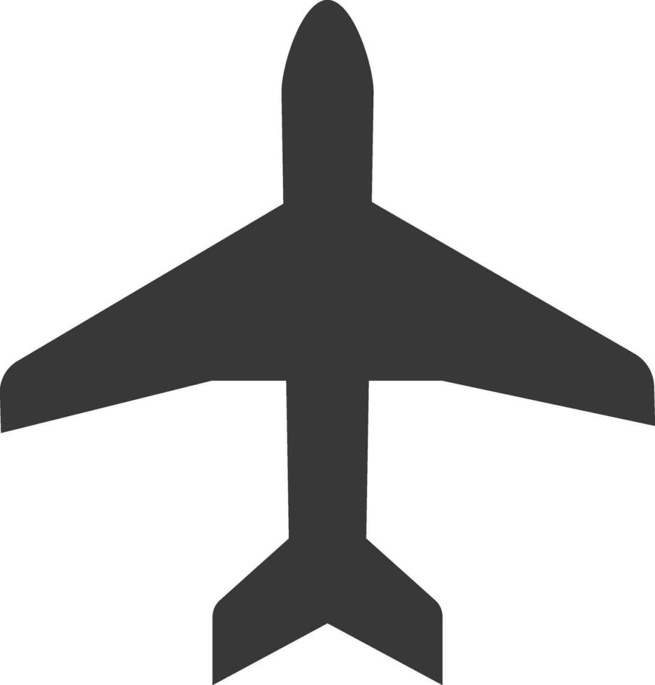 Airplane icon. Aircraft flat style. Aeroplane app button. Flight mood sign. Fly jet. Aviation airline plane vector