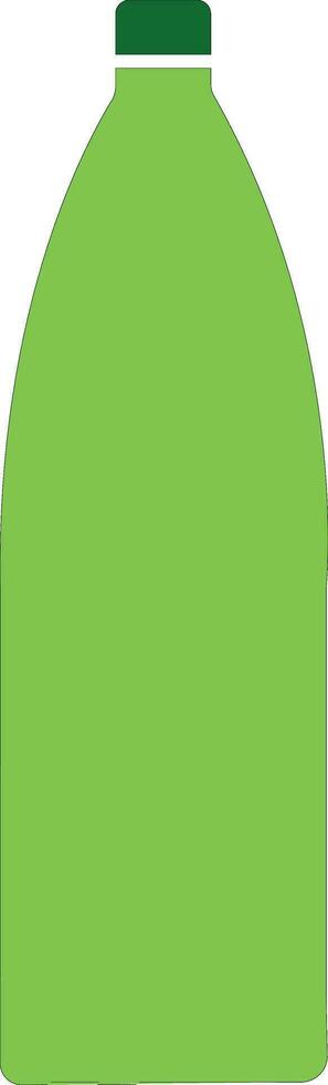 Color full Silhouette of drink bottles vector