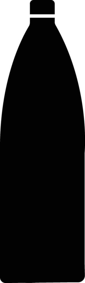Silhouette of drink bottle vector