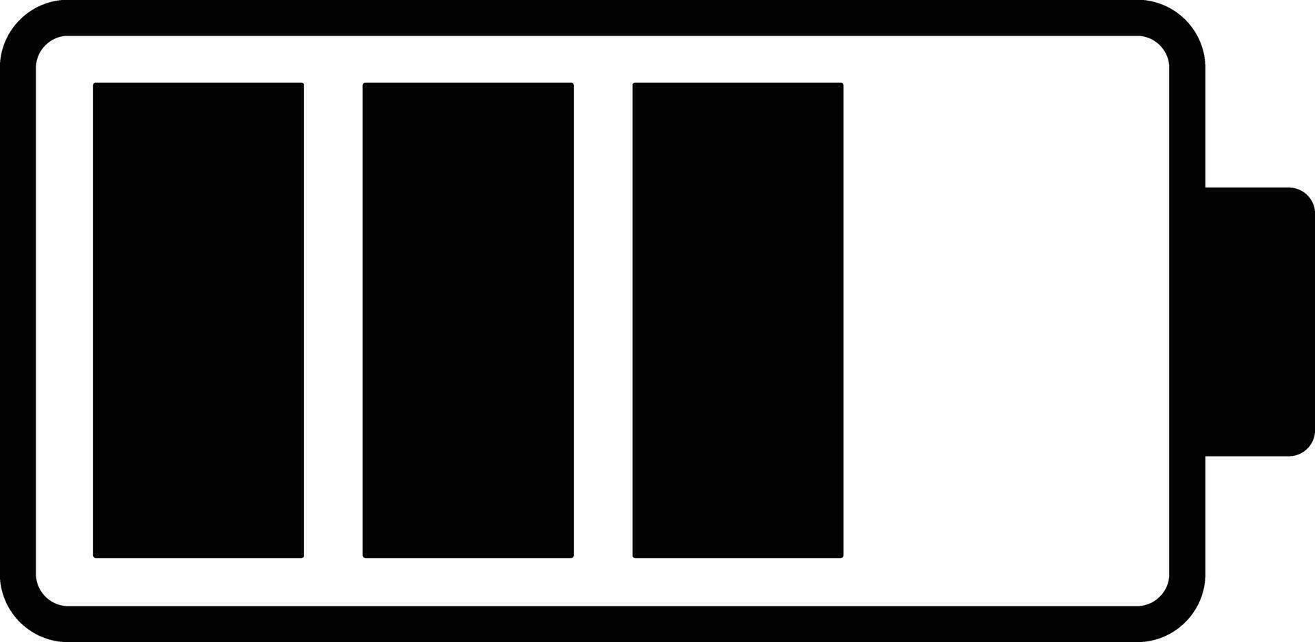 Battery charge indicator icon. High level battery energy. Alkaline battery capacity charge icon. Flat style - stock vector. vector