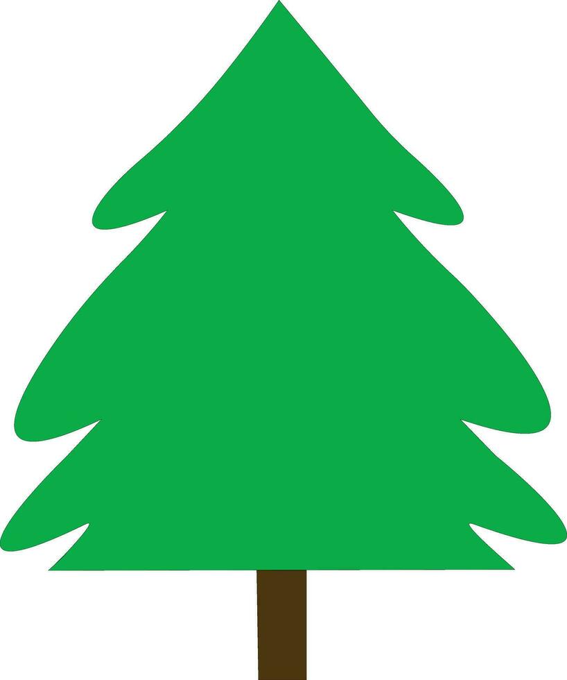 Various green tree vectors. Forest and nature concept. Different tree symbols. Education and training poster design. Vector drawn for plant and tree presentation.