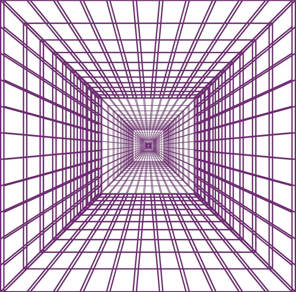 Square futuristic technology loop zoom vector