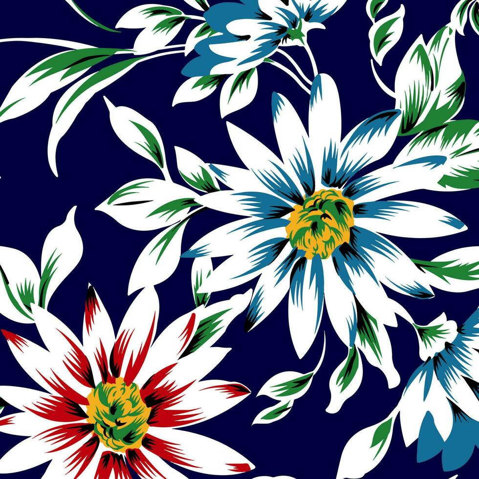 floral abstract pattern suitable for textile and printing needs vector