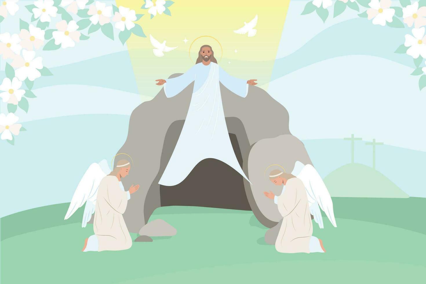 Jesus Christ Resurrection vector